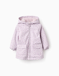 Parka en Caoutchouc avec Doublure en Sherpa pour Bébé Fille, Lilas