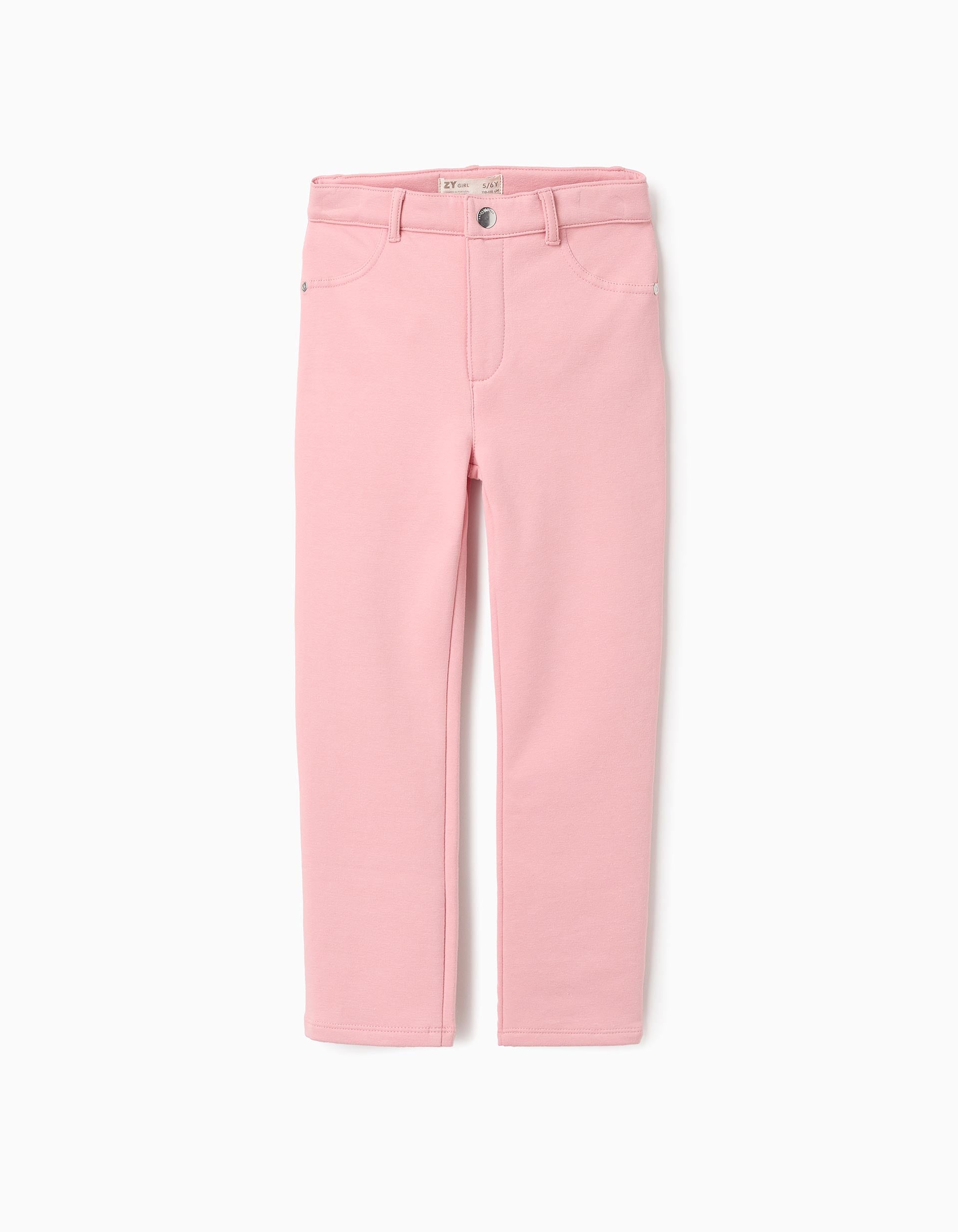 Brushed Jeggings for Girls 'Skinny', Pink