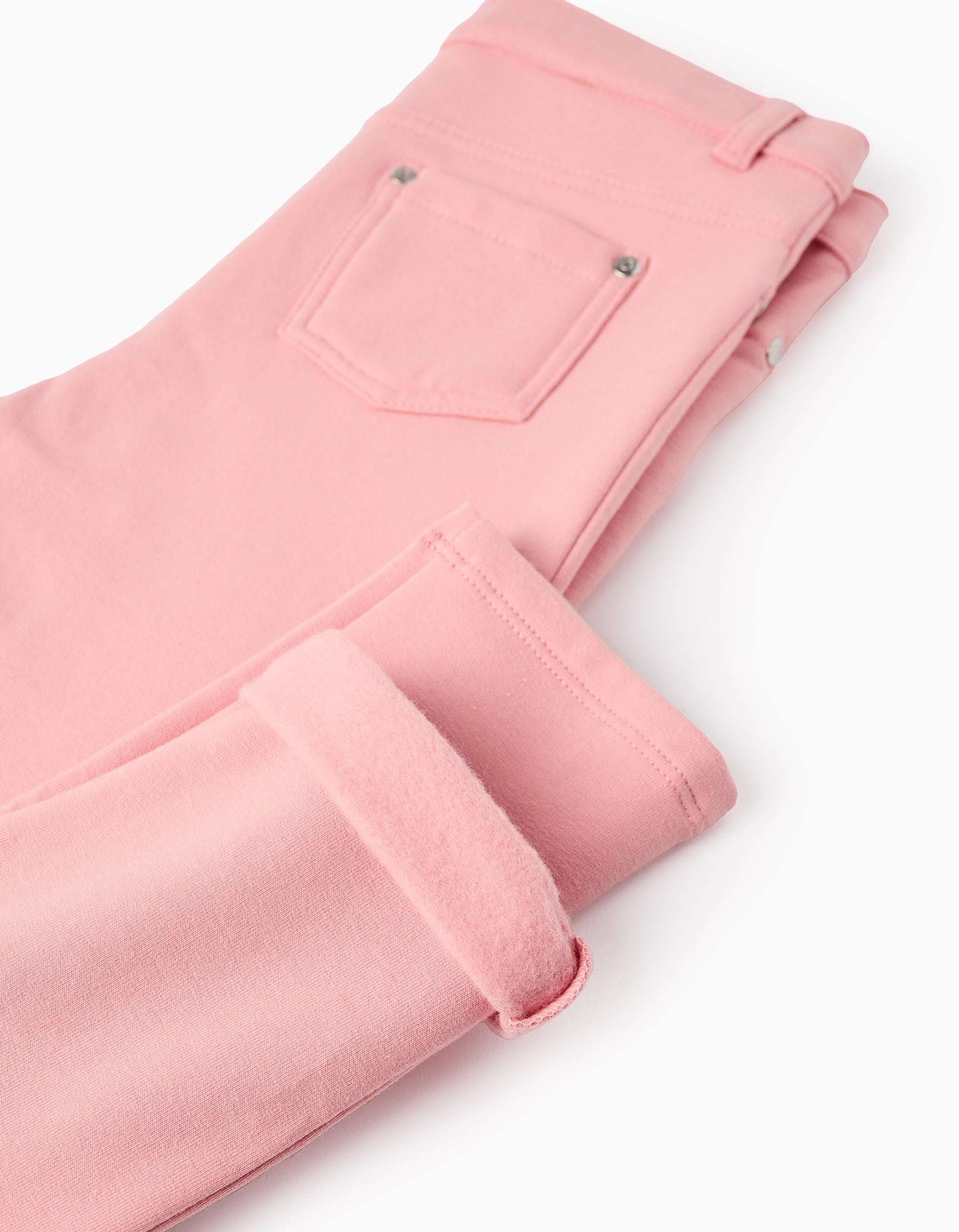 Brushed Jeggings for Girls 'Skinny', Pink