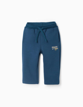 Pantalón de Chándal Perchados para Bebé Niño 'Art', Turquesa