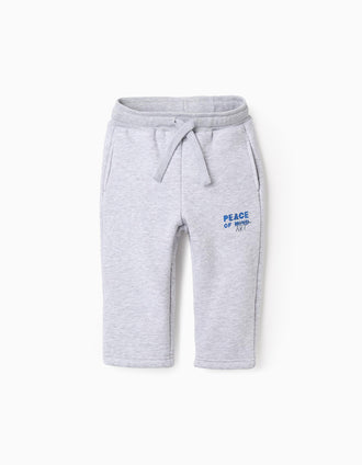 Pantalón de Chándal Perchados para Bebé Niño 'Art', Gris