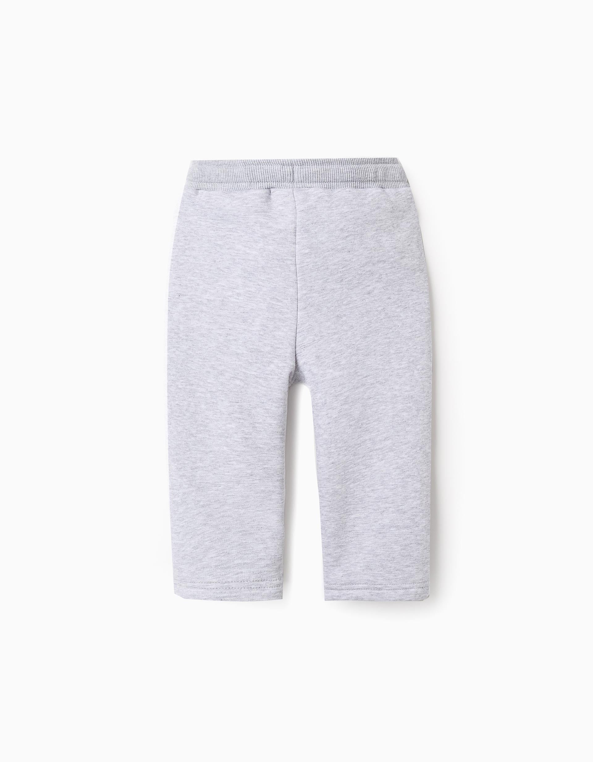 Brushed Joggers for Baby Boys 'Art', Grey