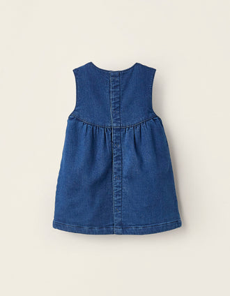 Robe en Jean pour Nouveau-Née, Bleu