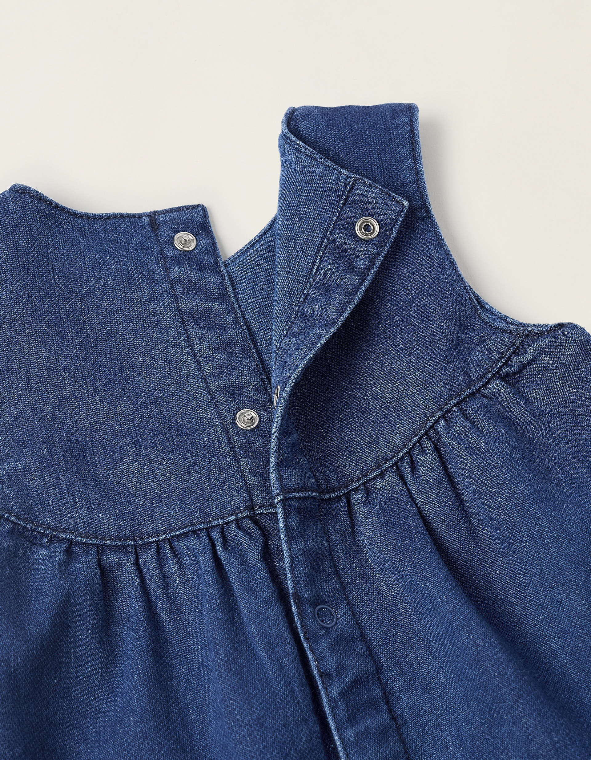 Denim Dress for Newborn Girls, Blue