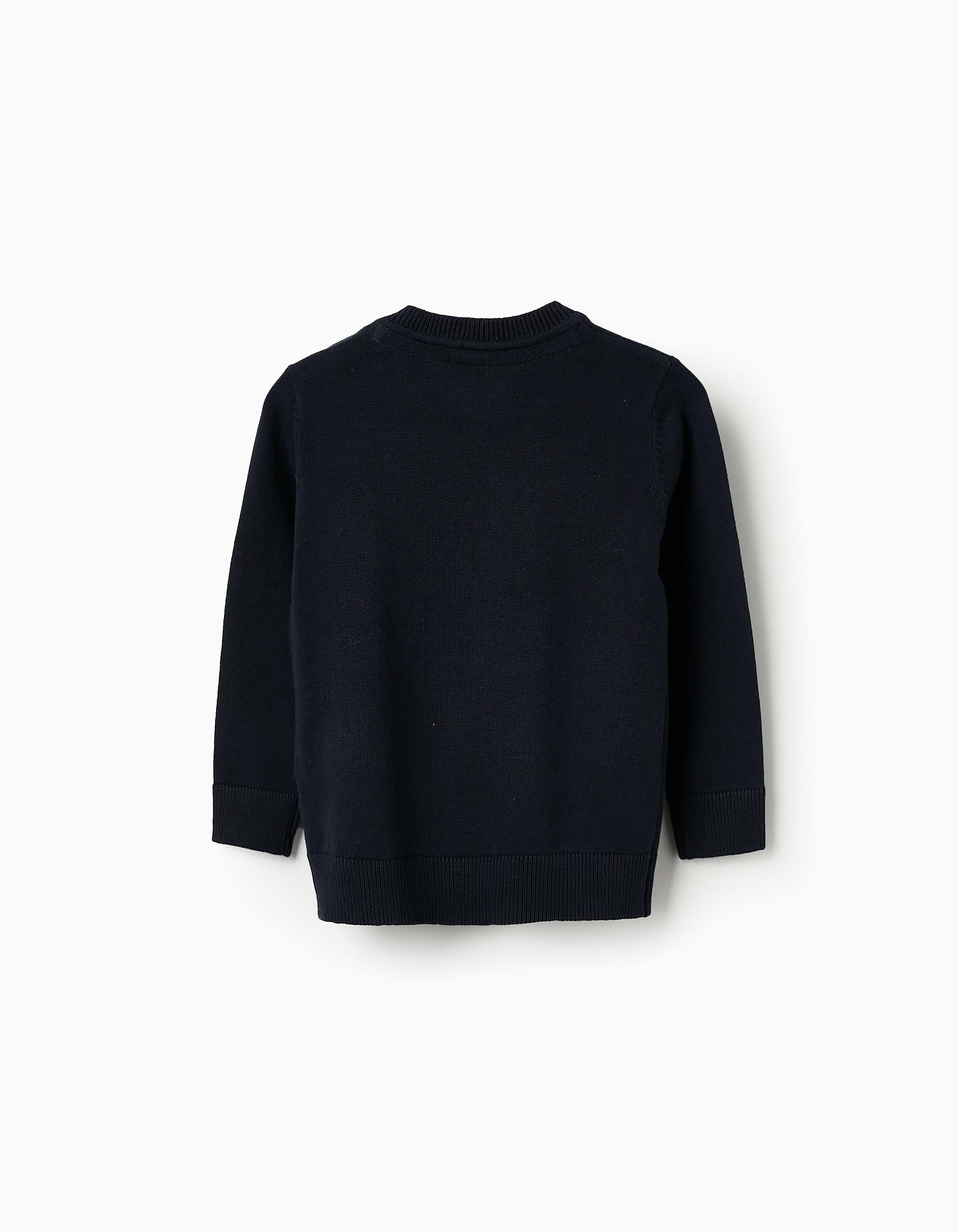 Fine Jumper for Baby Boys, Dark Blue