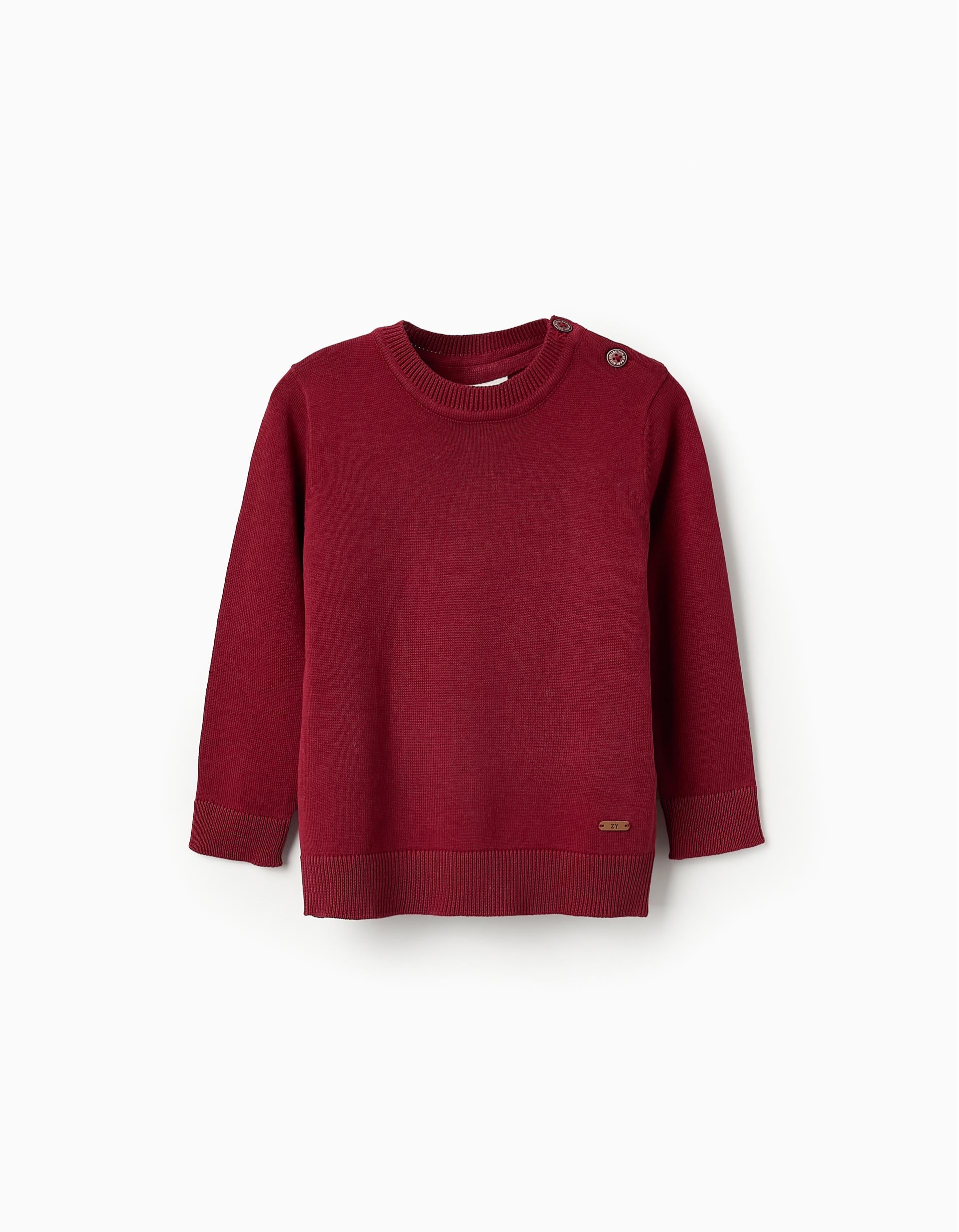 Fine Jumper for Baby Boys, Burgundy