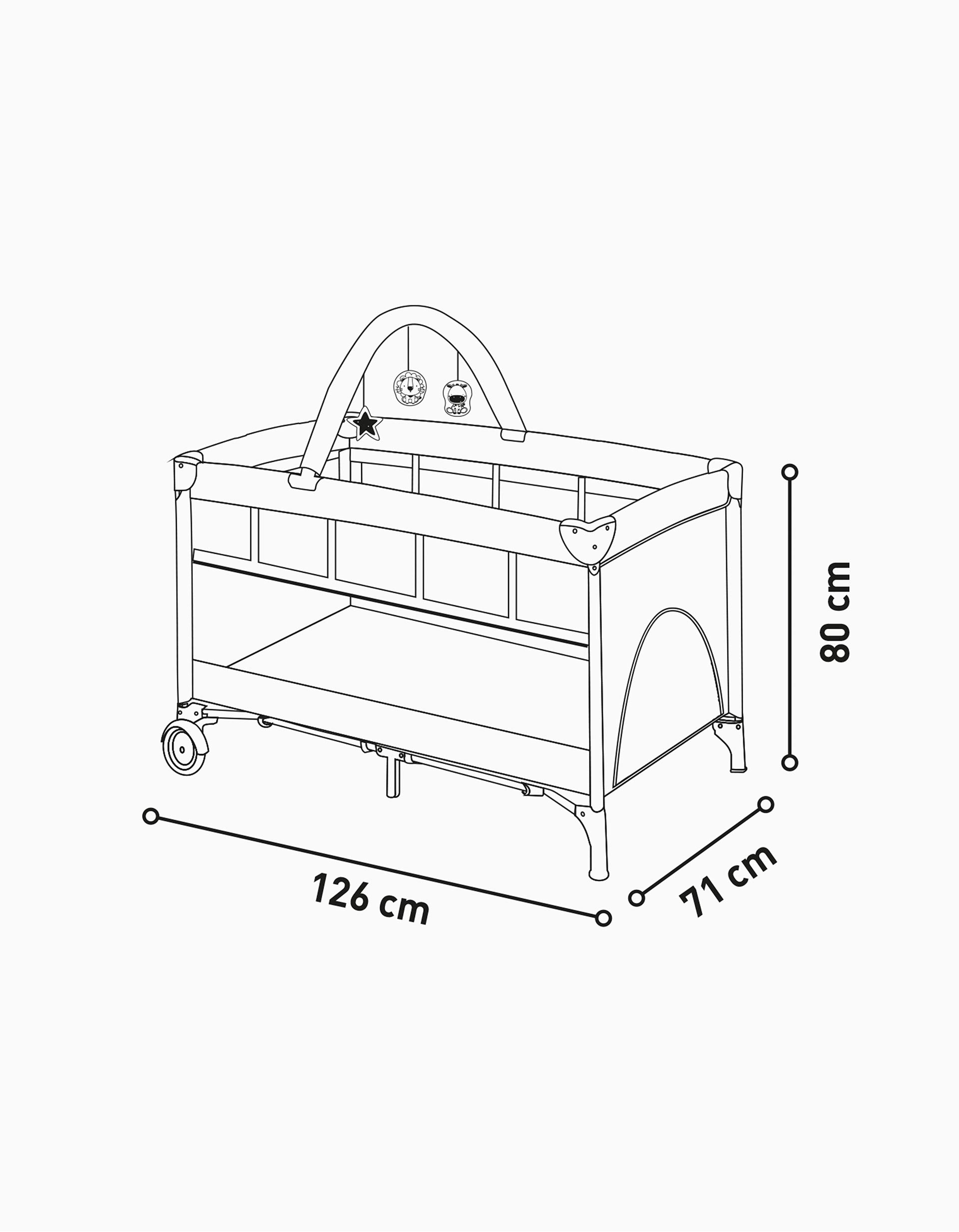 Cama De Viagem Complet Duo Asalvo, Erizo