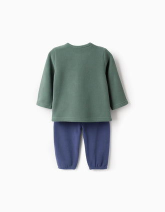 Pyjama Polaire pour Bébé Garçon '96', Vert/Bleu
