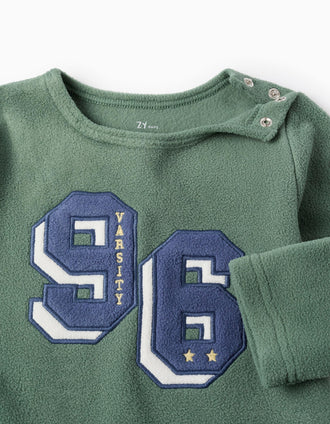 Pijama Polar para Bebé Niño '96', Verde/Azul