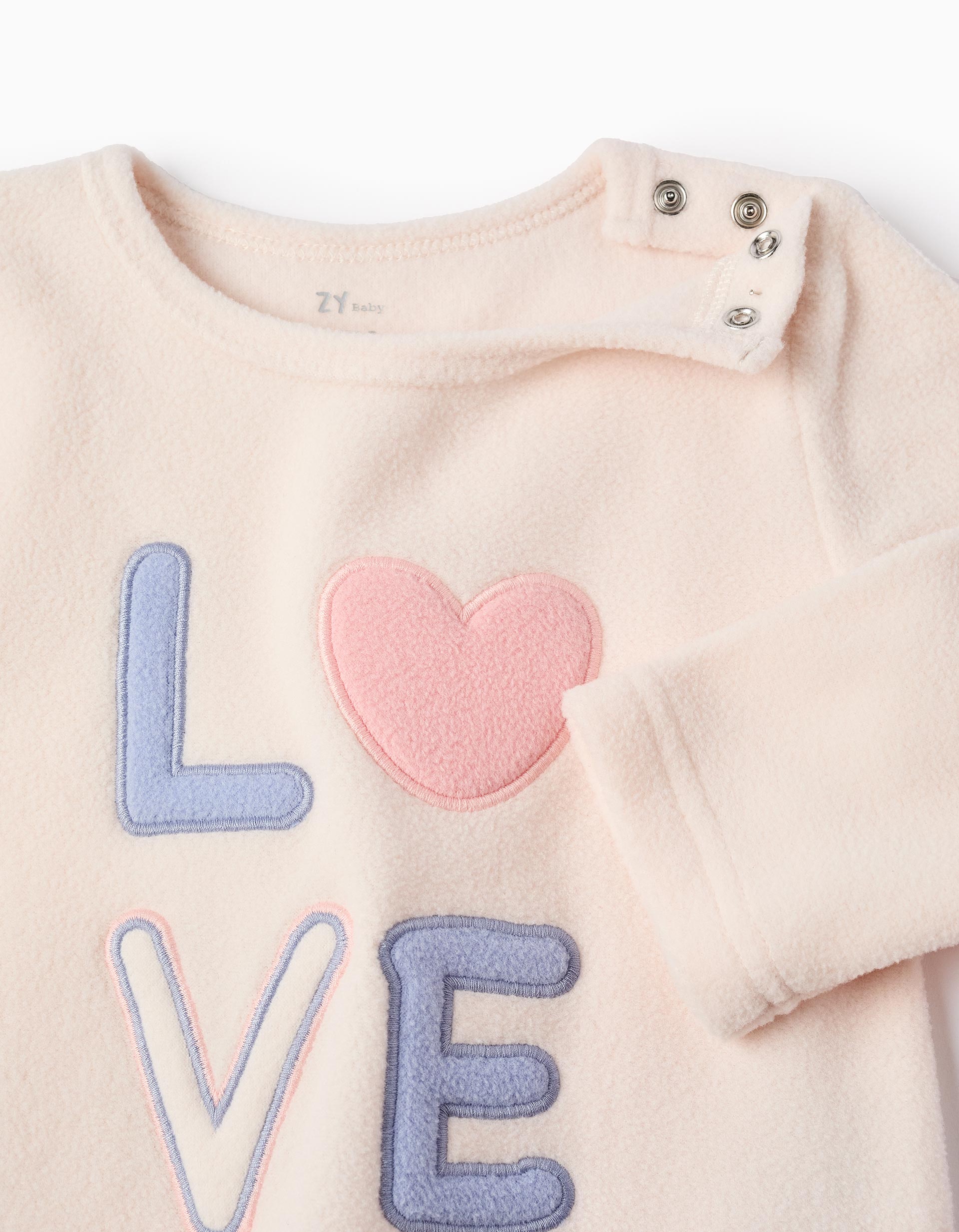 Polar Pyjama for Baby Girls 'Love', Pink