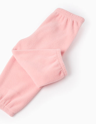 Pijama Polar para Bebé Menina 'Love', Rosa