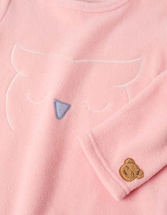 Pijama Polar para Menina 'Coruja', Rosa/Azul
