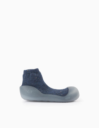 Steppies Chaussettes-Chaussons pour Bébé Garçon, Bleu Foncé