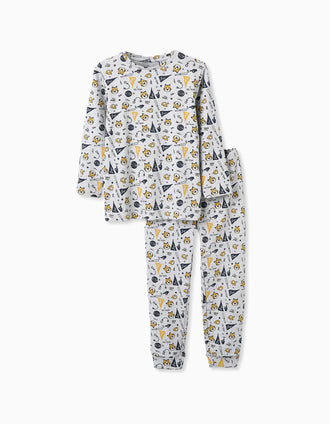 Pijama Canalé Estampado para Niño 'Béisbol', Gris