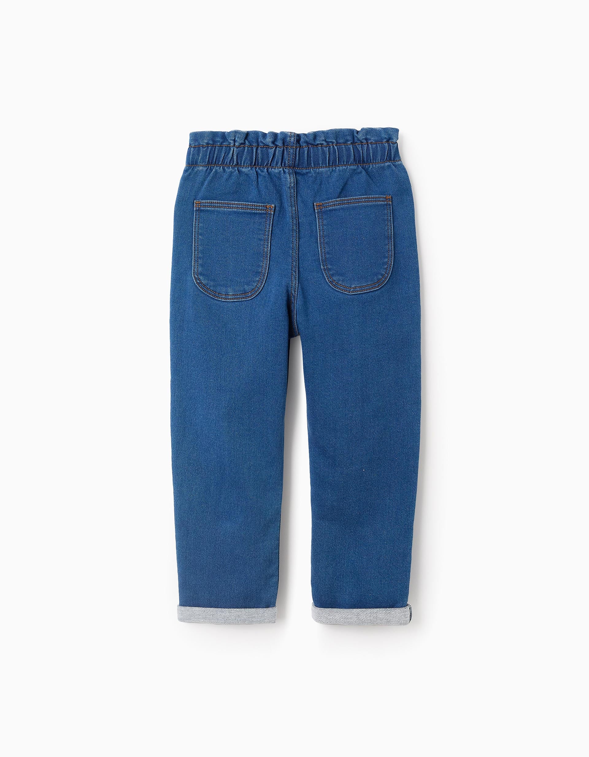 Denim Trousers for Girls 'Paperbag', Blue