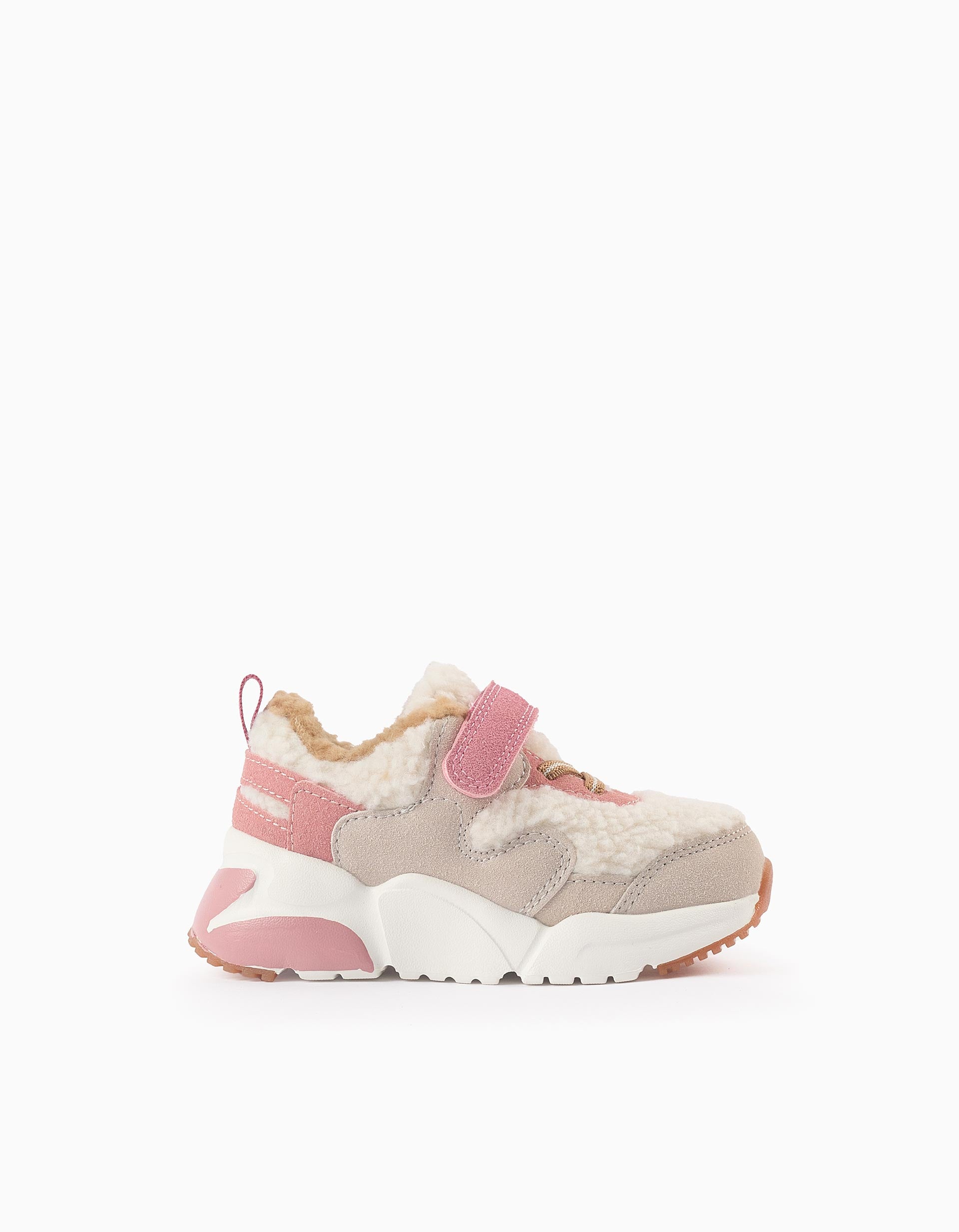 Sherpa Trainers for Baby Girls 'Superlight Runner', Pink/Beige