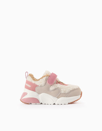 Zapatillas de Sherpa para Bebé Niña 'Superlight Runner', Rosa/Beige