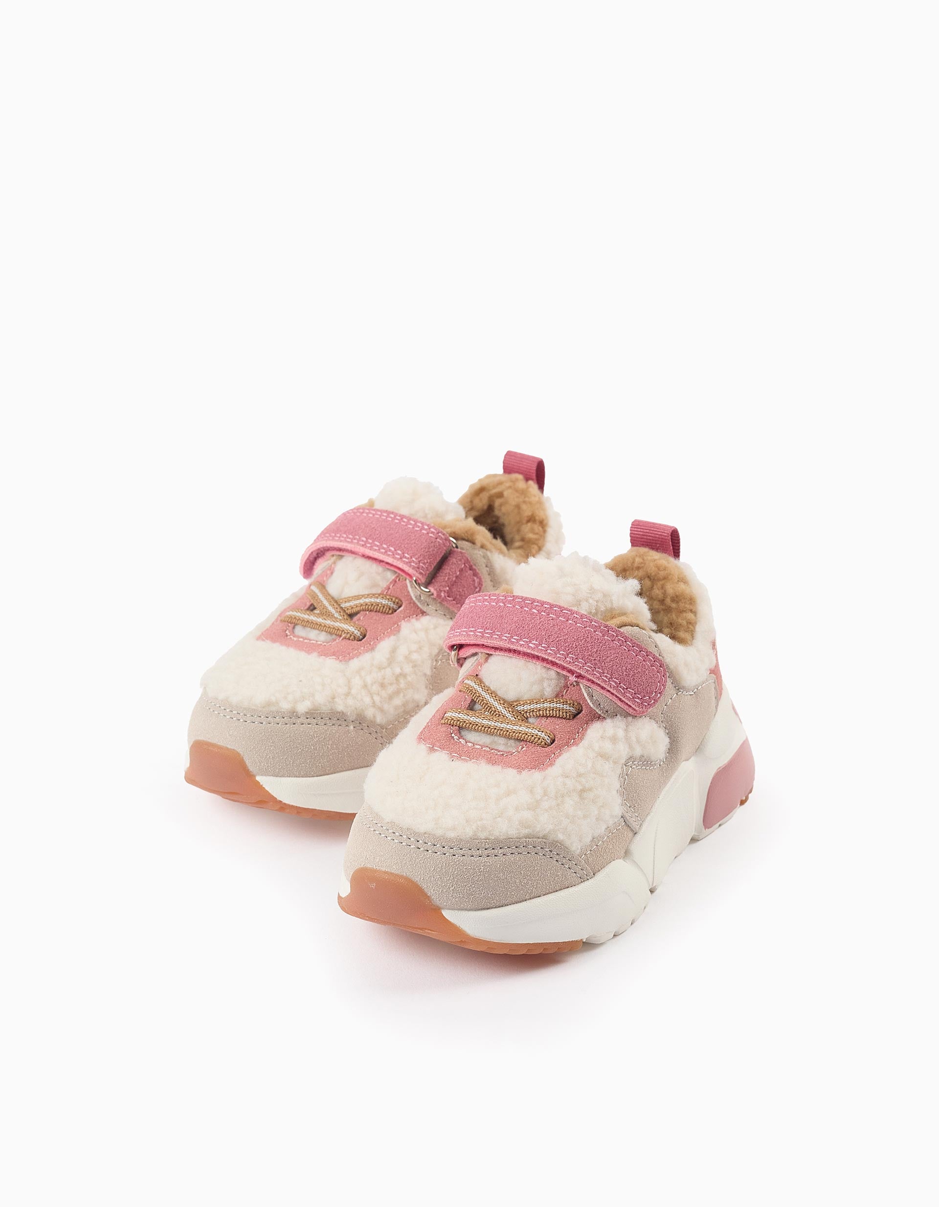 Sherpa Trainers for Baby Girls 'Superlight Runner', Pink/Beige