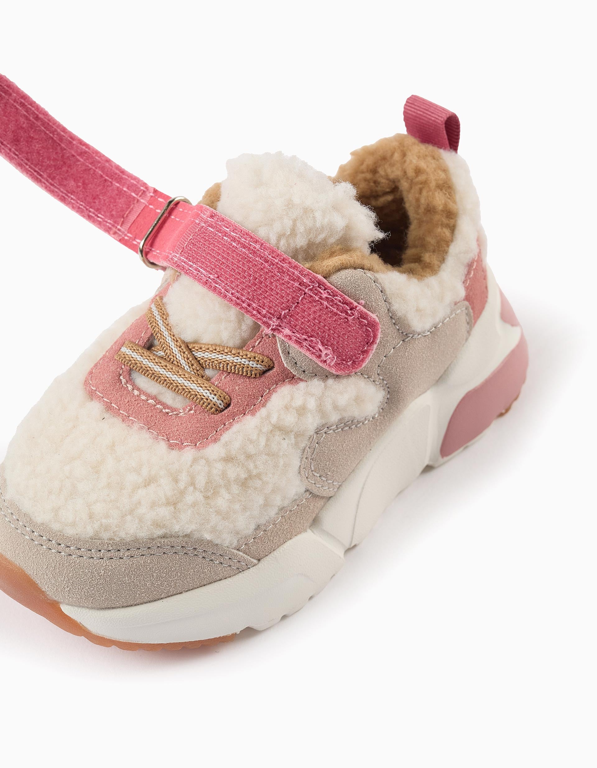 Sherpa Trainers for Baby Girls 'Superlight Runner', Pink/Beige