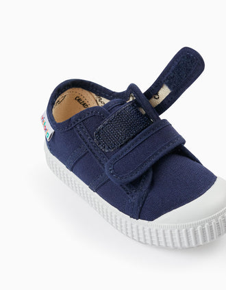 Sapatilhas de Lona para Bebé e Criança 'Victoria', Azul Escuro