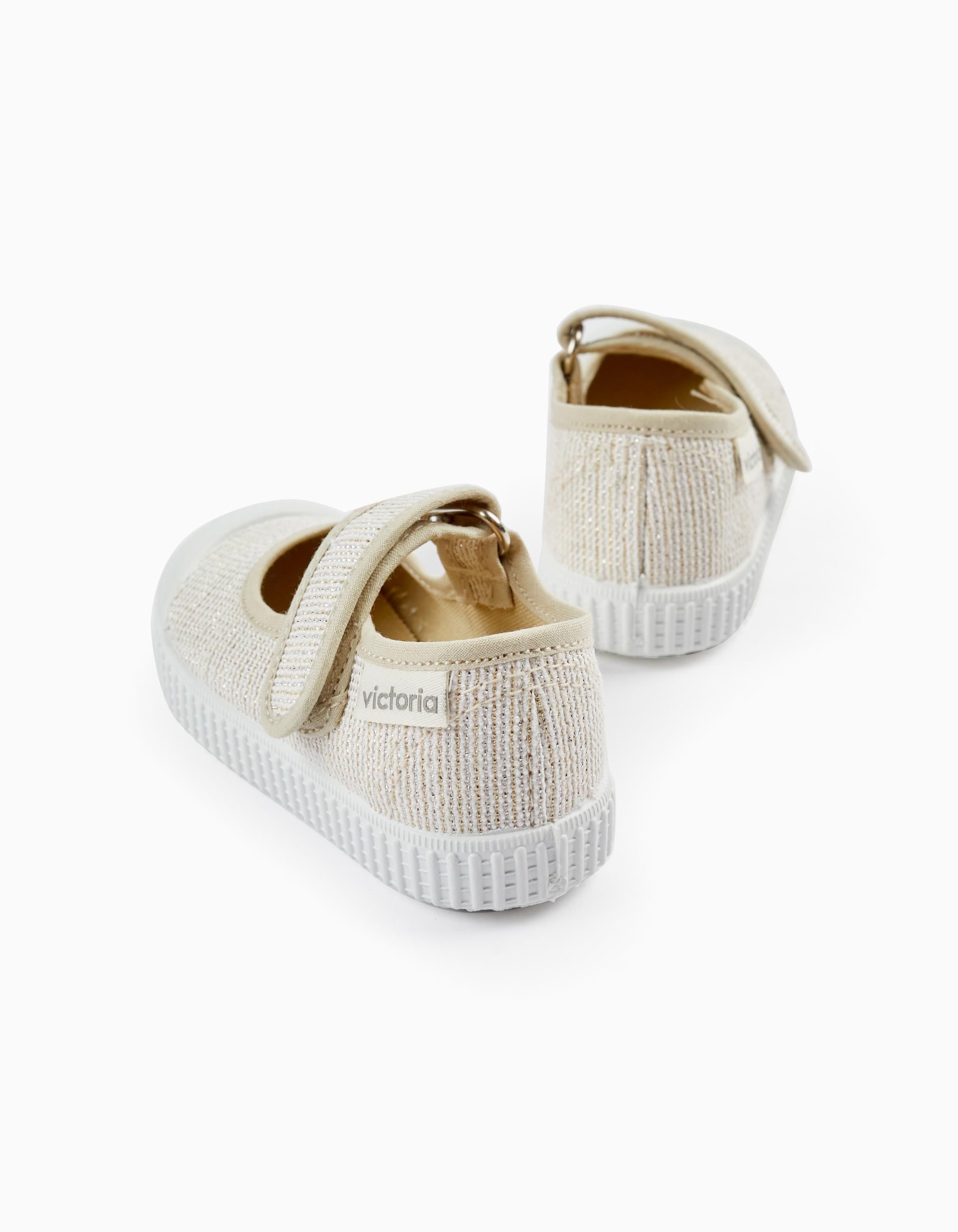 Canvas Sandals for Baby Girls 'Victoria', Beige