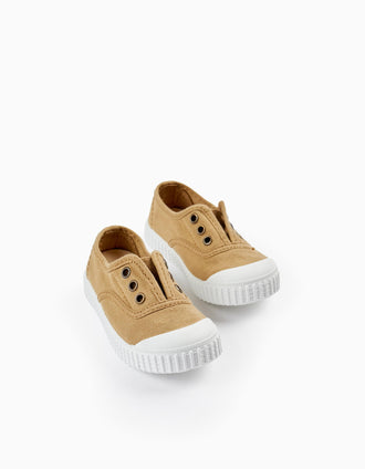 Zapatillas Inglesas de Lona para Bebé 'Victoria', Verde