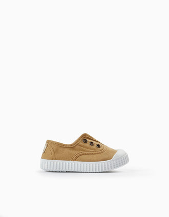 Zapatillas Inglesas de Lona para Bebé 'Victoria', Verde
