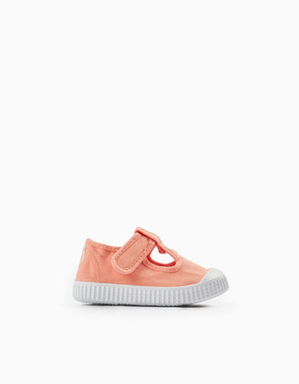 Sandalias de Lona para Bebé 'Victoria', Coral