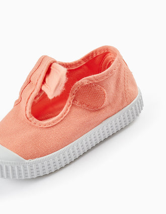 Sandalias de Lona para Bebé 'Victoria', Coral