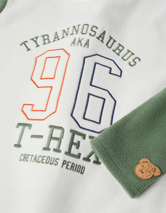 Pijama Polar para Niño 'T-Rex', Gris/Verde