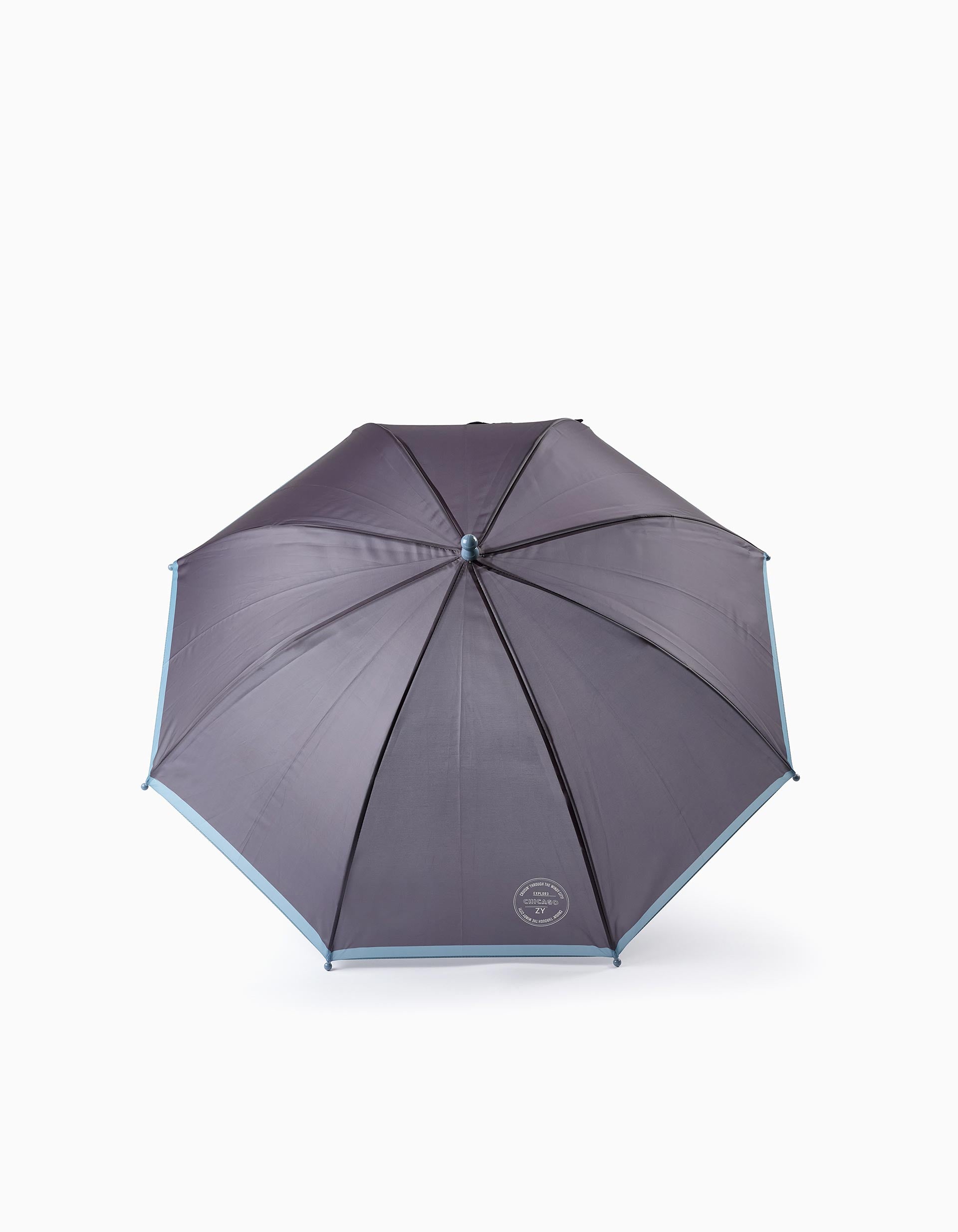 Umbrella for Babies and Boys 'Chicago', Dark Grey