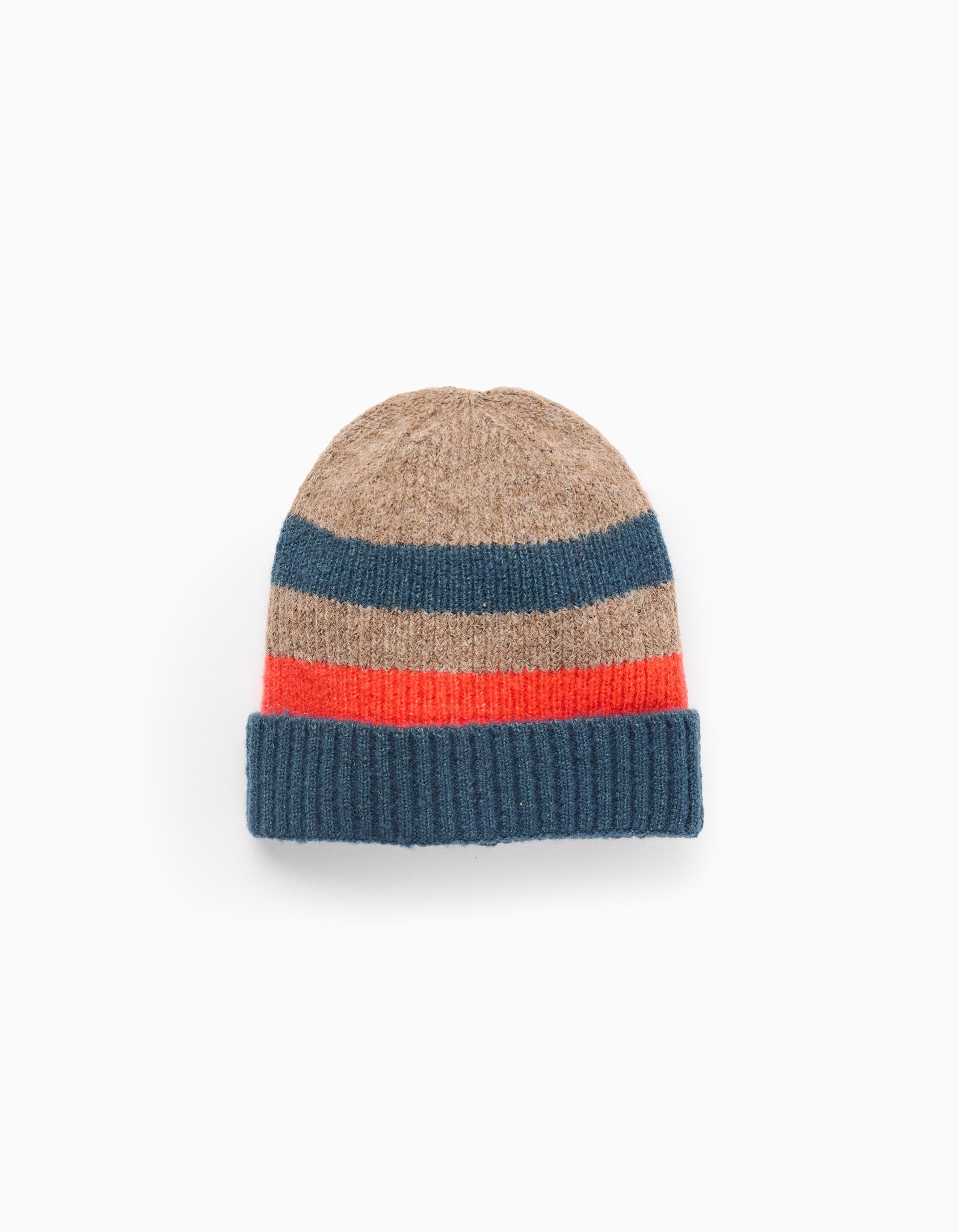 Striped Knit Beanie for Boys, Multicolour