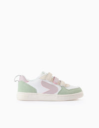 Baskets pour Fille 'ZY Move', Blanc/Rose/Vert