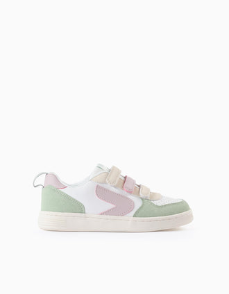 Sapatilhas para Menina 'ZY Move', Branco/Rosa/Verde