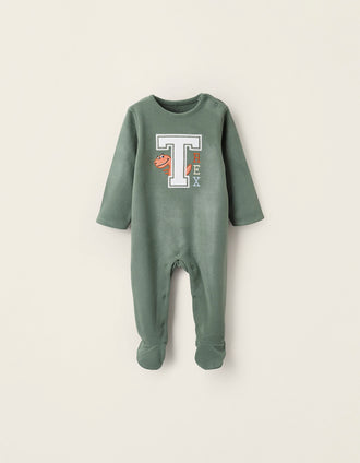 Grenouillère Polaire pour Bébé Garçon 'T-Rex', Vert