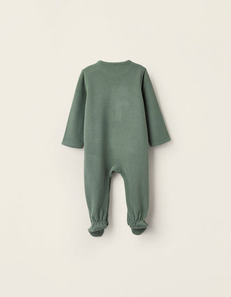Grenouillère Polaire pour Bébé Garçon 'T-Rex', Vert