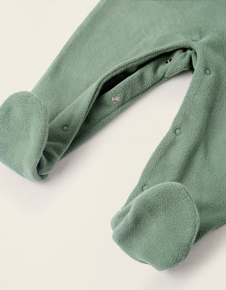 Grenouillère Polaire pour Bébé Garçon 'T-Rex', Vert