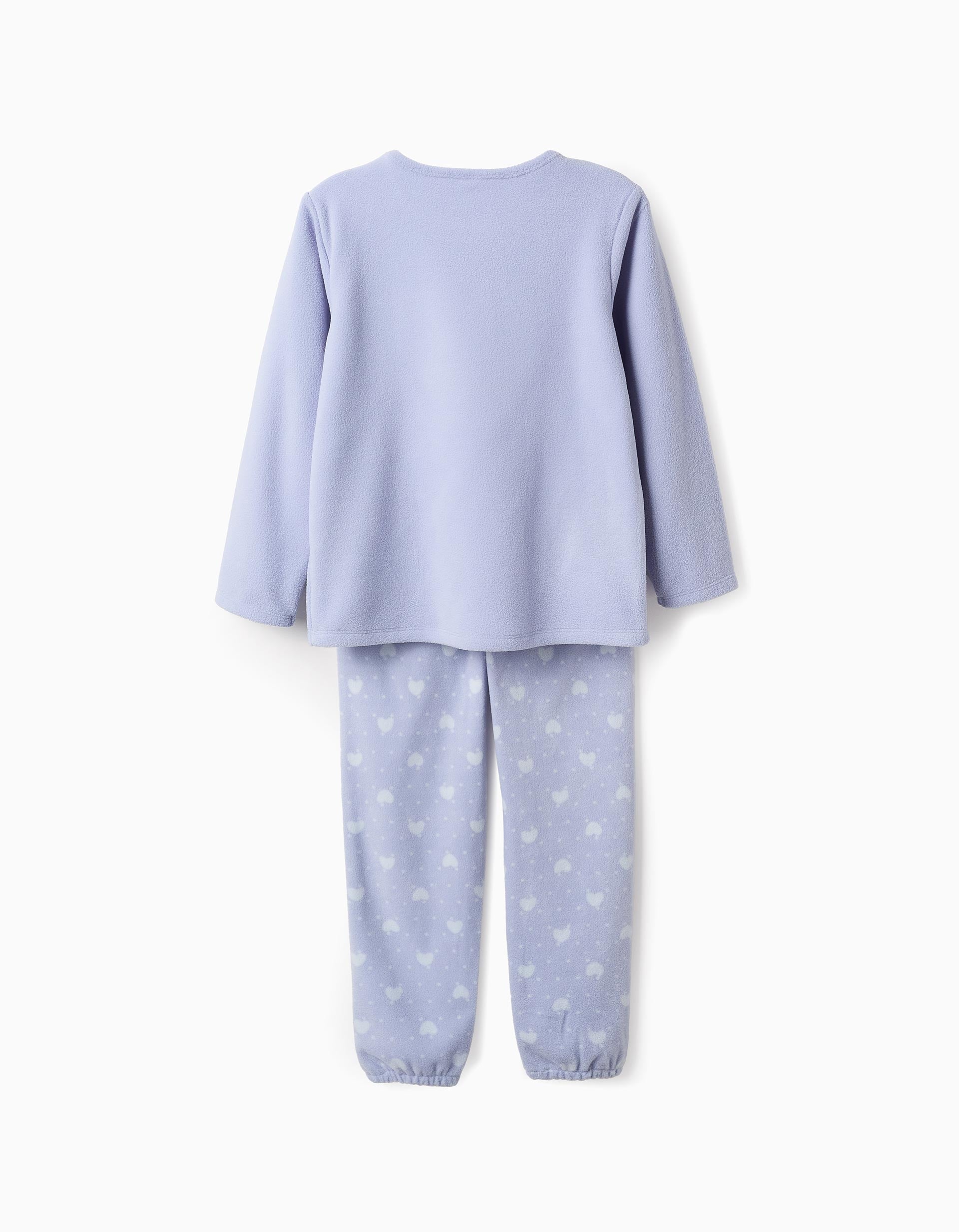 Polar Pyjama for Girls 'Heart', Blue