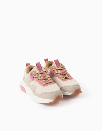 Sapatilhas de Sherpa para Menina 'Superlight Runner', Rosa/Bege