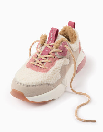 Sapatilhas de Sherpa para Menina 'Superlight Runner', Rosa/Bege