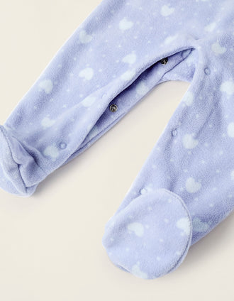 Pelele Polar para Bebé Niña 'Corazones', Lila