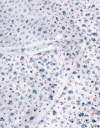 Poncho de Pluie pour Bébé et Fille 'Floral', Transparent