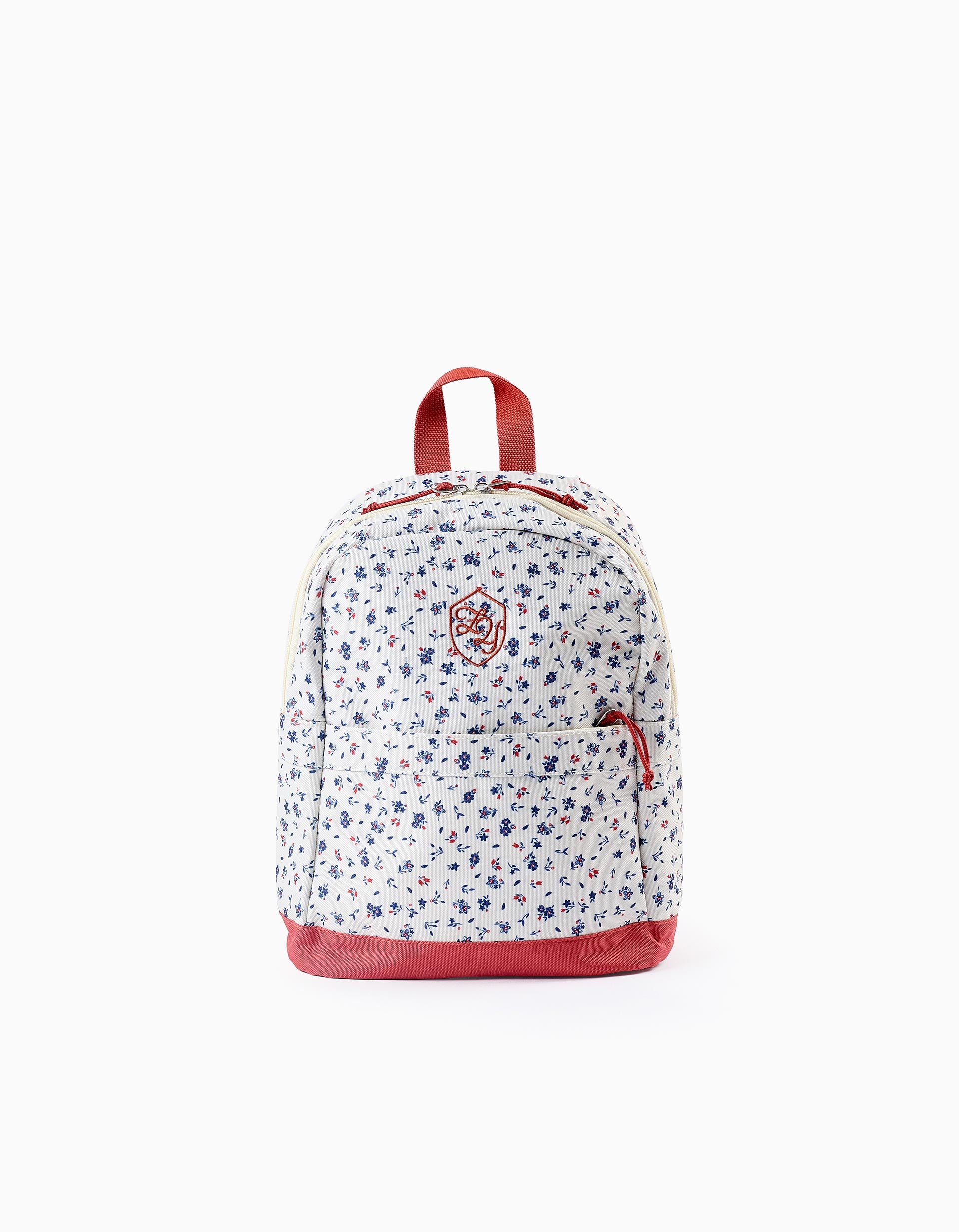 Floral Backpack for Babies and Girls, Beige/Orange