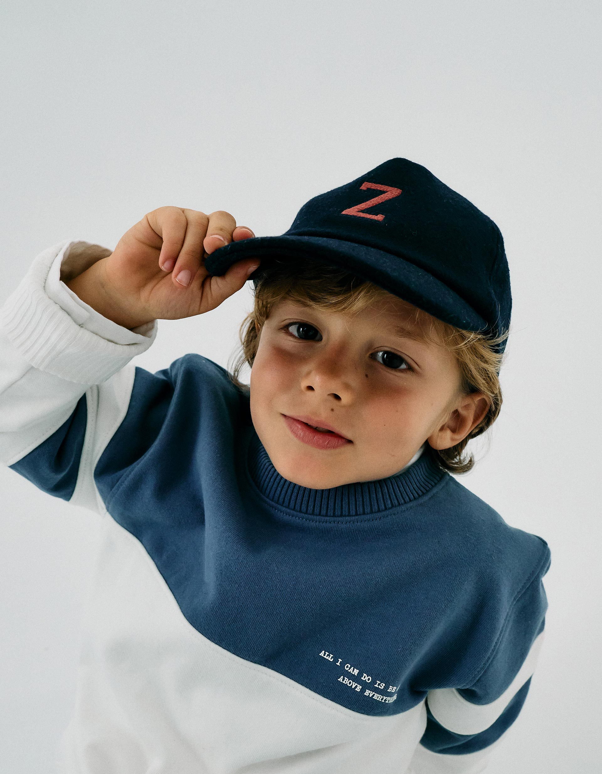 Felt Hat ZY for Babies and Boys, Dark Blue