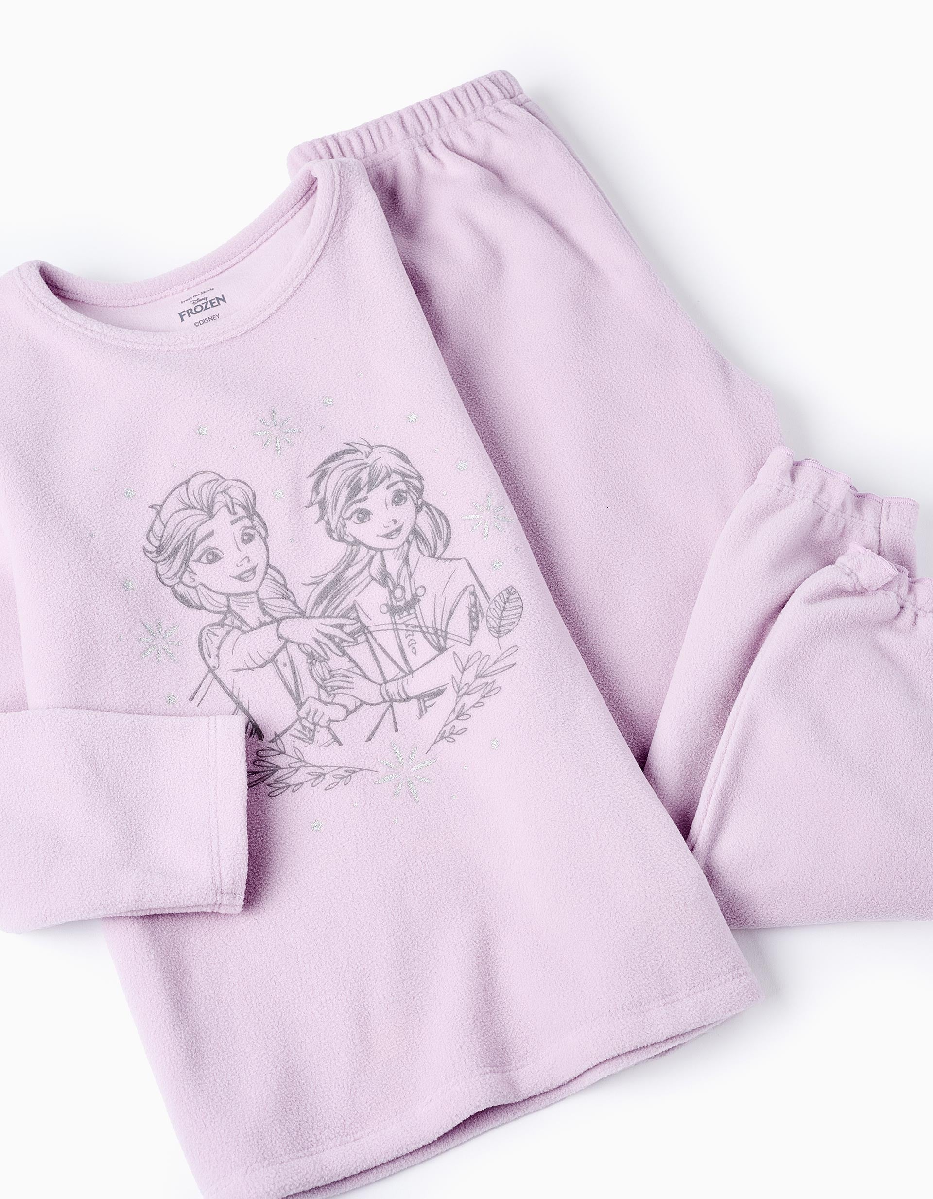 Polar Pyjama for Girls 'Elsa & Anna', Lilac