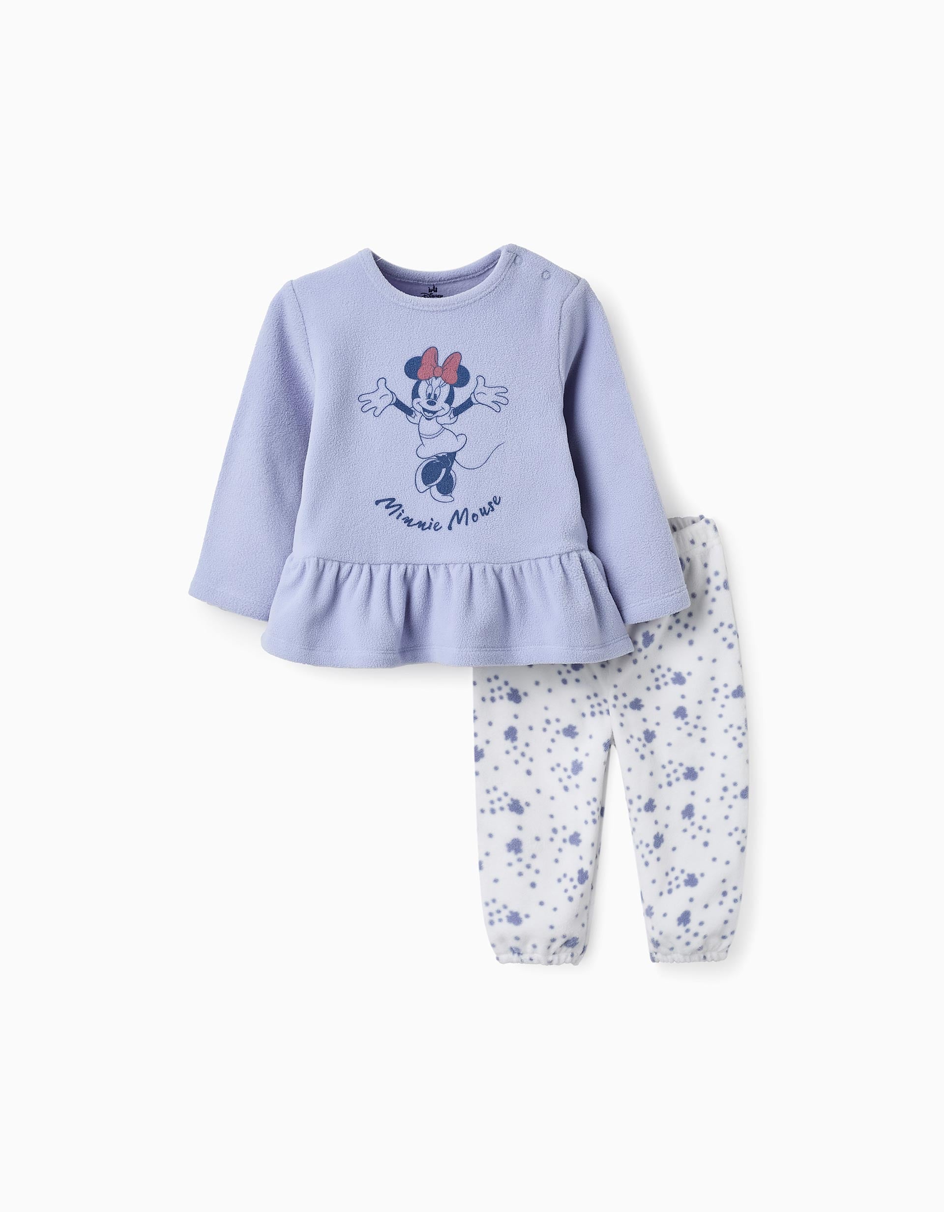 Polar Pyjama for Baby Girls 'Minnie', Lilac/White