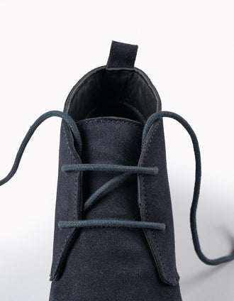Bottes en Cuir Suédé pour Garçon, Bleu Foncé