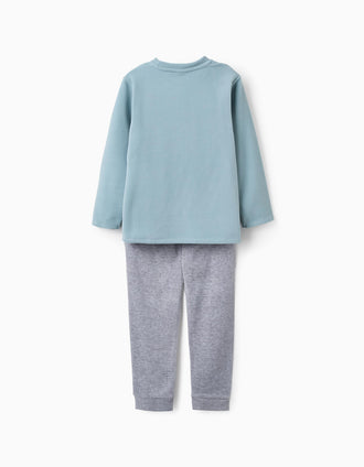 Pyjama en Polaire pour Garçon 'Batman', Gris/Bleu