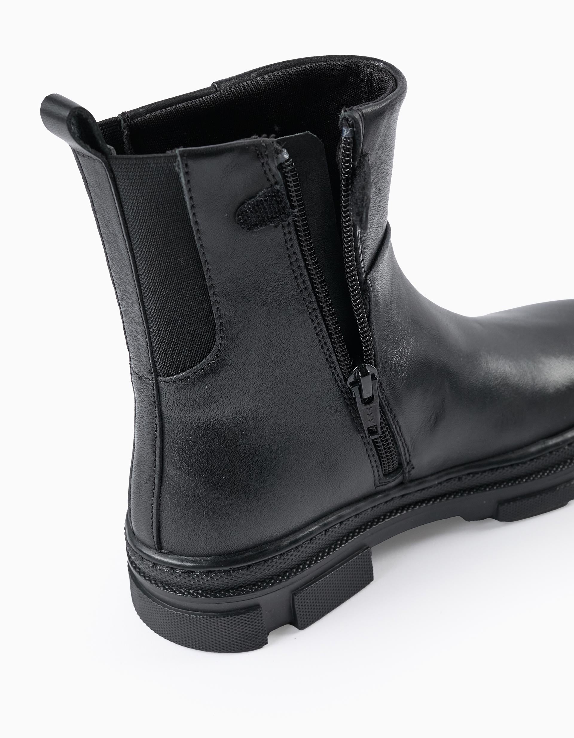 Leather Boots for Girls, Black