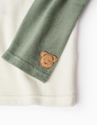 Pijama de Terciopelo para Niño 'Big Boys Club', Verde/Azul/Blanco